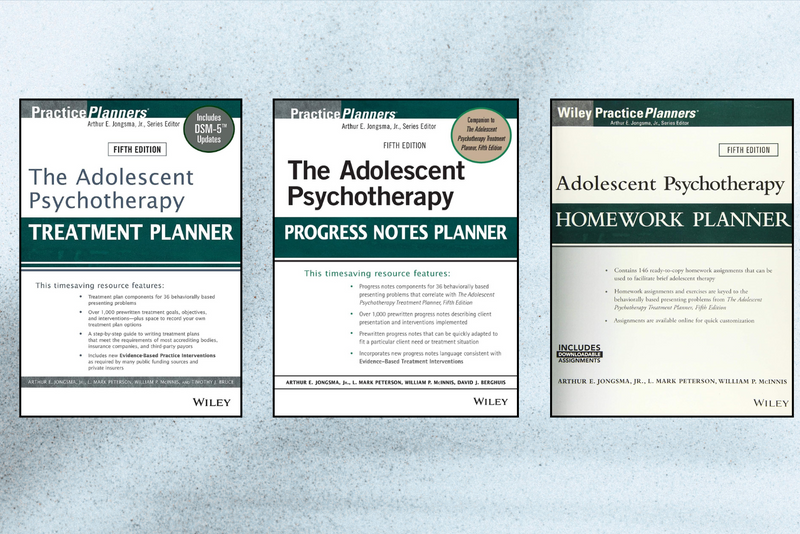 Complete Adolescent Psychotherapy Bundle | 5th Edition Homework Planner, Progress Notes & Treatment Planner