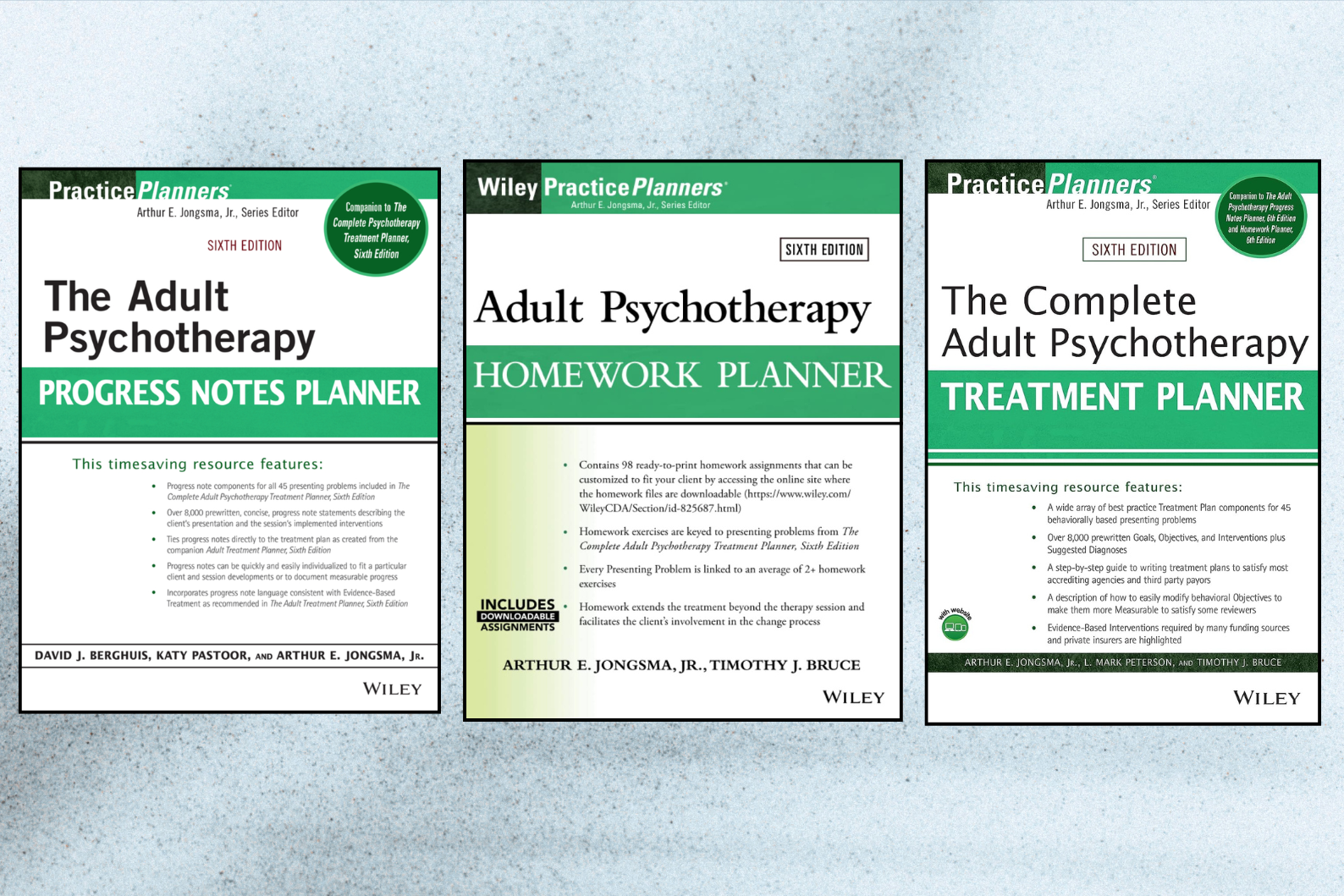 Adult Psychotherapy 6th Edition Bundle | Treatment Planner + Homework Planner + Progress Notes Planner